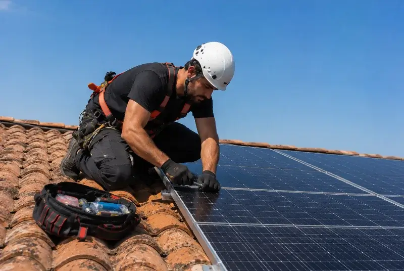 Maintenance et monitoring de panneaux solaires à Ornacieux-Balbins